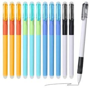 PAQUETE DE 12 BOLIGRAFOS DE GEL BORRABLES CON TINTA NEGRA